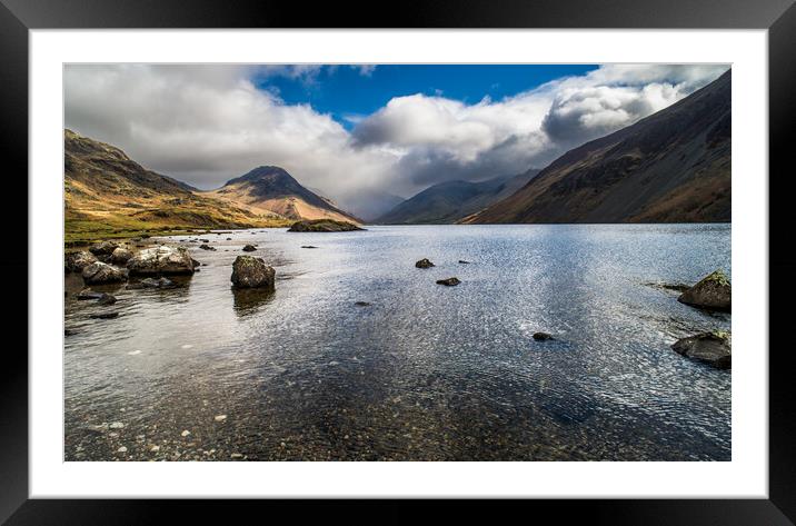 Wastwater, Cumbria Framed Mounted Print by Dave Hudspeth Landscape Photography