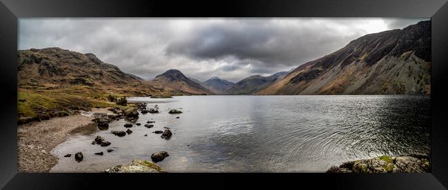 Wastwater Panoramic Framed Print by Dave Hudspeth Landscape Photography
