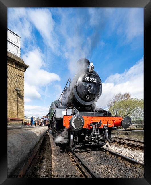 Return to the age of steam. Framed Print by Chris North