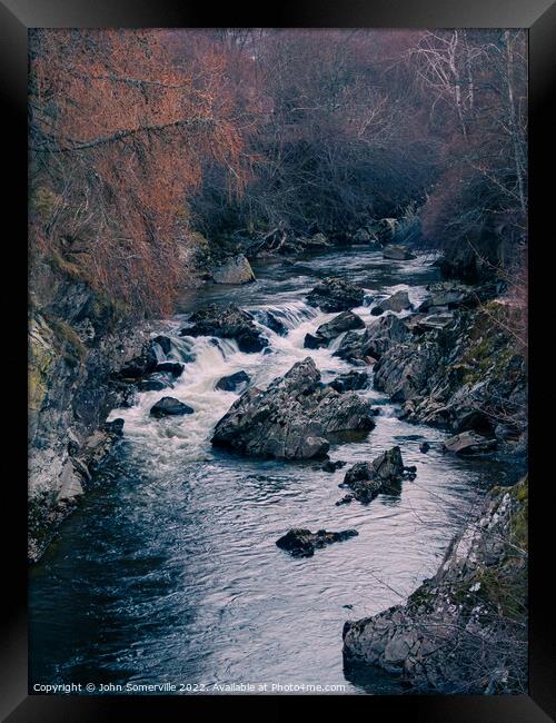 River Rapids Framed Print by John Somerville