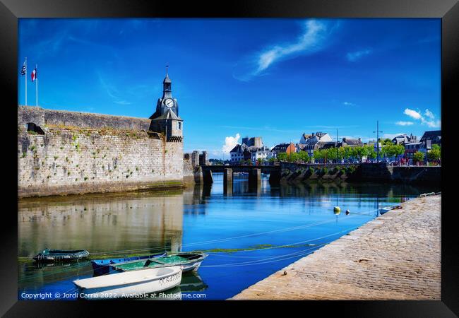 The ramparts of Concarneau -  C1506-1949-GLA Framed Print by Jordi Carrio