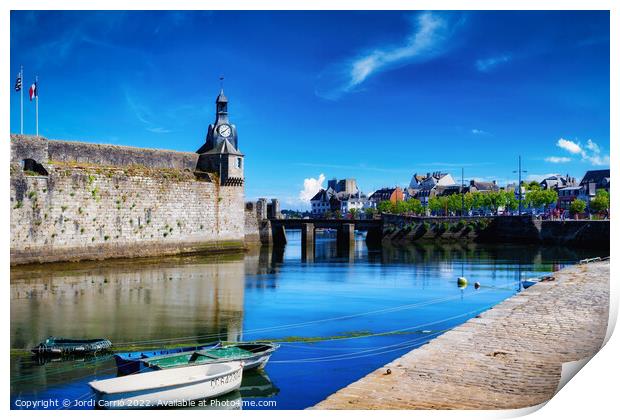 The ramparts of Concarneau -  C1506-1949-GLA Print by Jordi Carrio