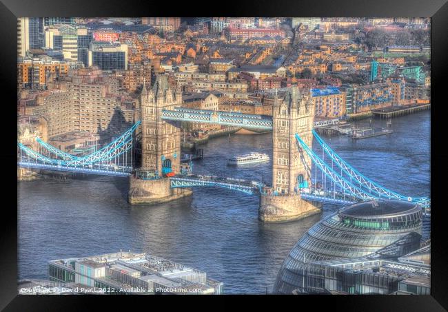  City Hall And Tower Bridge  Framed Print by David Pyatt