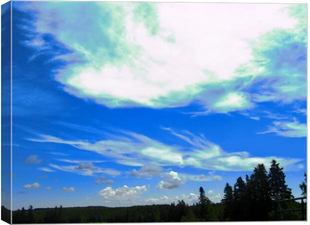 Beautiful clouds Canvas Print by Stephanie Moore