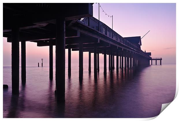 Southwold Pier at Dawn Print by Stephen Mole