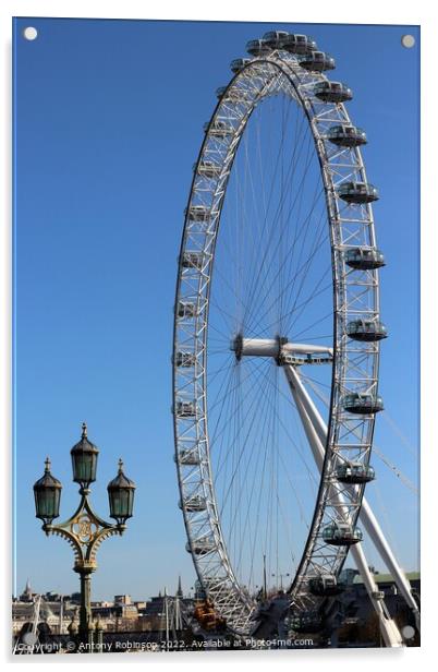 London Eye Acrylic by Antony Robinson