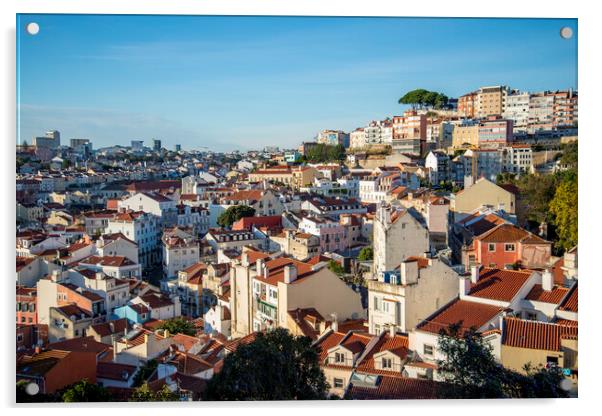 PORTUGAL LISBON CITY BAIXA Acrylic by urs flueeler