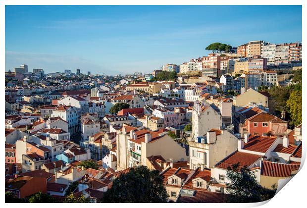 PORTUGAL LISBON CITY BAIXA Print by urs flueeler
