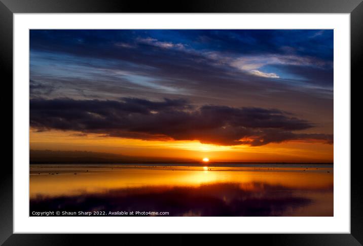 A Dark Sunrise Framed Mounted Print by Shaun Sharp