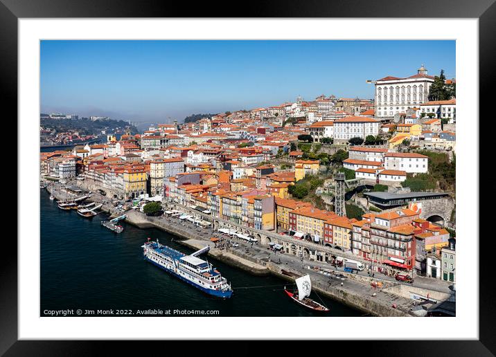 Porto Cityscape Framed Mounted Print by Jim Monk