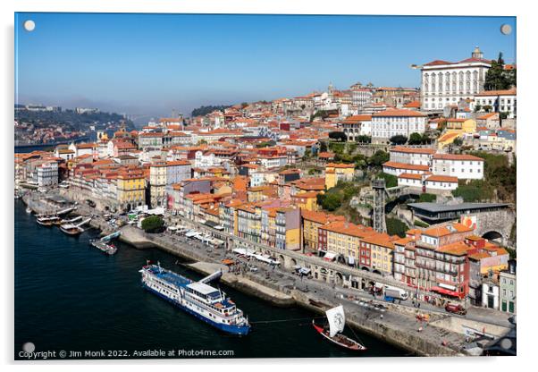 Porto Cityscape Acrylic by Jim Monk