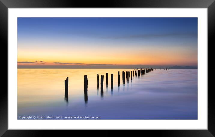 Sunset on Ice Framed Mounted Print by Shaun Sharp
