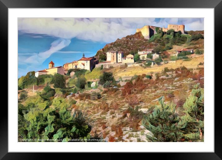 Fortress in the Verdon Gorges Framed Mounted Print by Roger Mechan