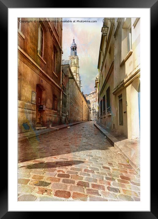 Paris Backstreet Framed Mounted Print by Lynn Bolt