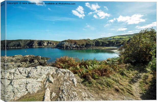 Porth Eilian on the north west coast of Anglesey  Canvas Print by Nick Jenkins