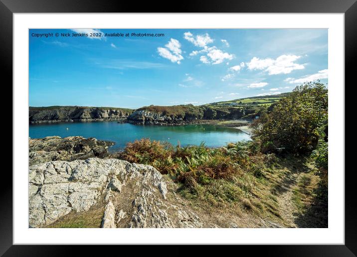 Porth Eilian on the north west coast of Anglesey  Framed Mounted Print by Nick Jenkins