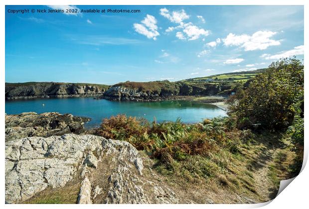 Porth Eilian on the north west coast of Anglesey  Print by Nick Jenkins