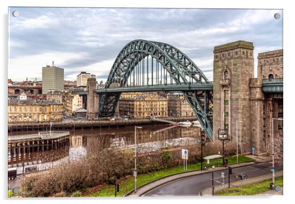 Tyne Bridge Acrylic by Valerie Paterson