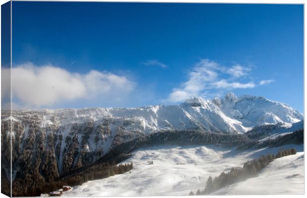 Courchevel 3 Valleys French Alps France Canvas Print by Andy Evans Photos