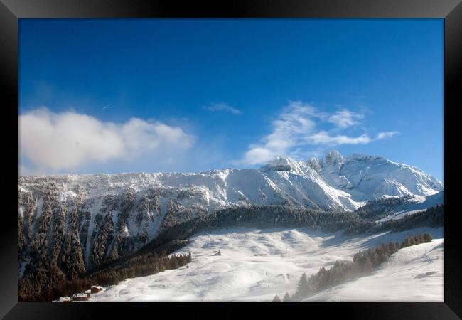 Courchevel 3 Valleys French Alps France Framed Print by Andy Evans Photos