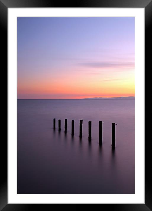 Ayrshire coast Sunset Framed Mounted Print by Grant Glendinning