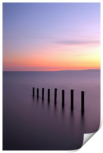 Ayrshire coast Sunset Print by Grant Glendinning