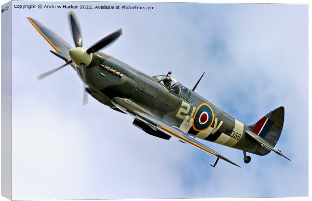 Supermarine Spitfire LF XIe Canvas Print by Andrew Harker