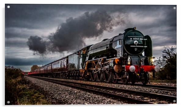Tornado Steam Engine Acrylic by Dave Hudspeth Landscape Photography
