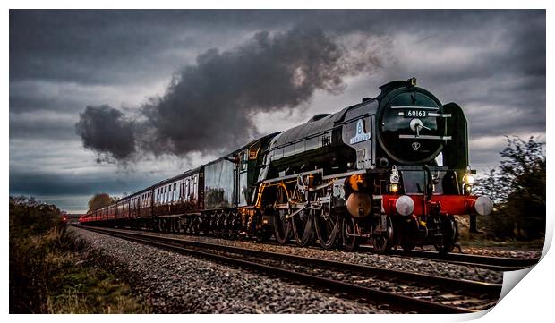 Tornado Steam Engine Print by Dave Hudspeth Landscape Photography