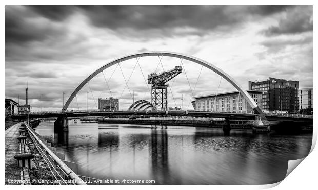 Glasgow Cityscape Print by Gary Clarricoates