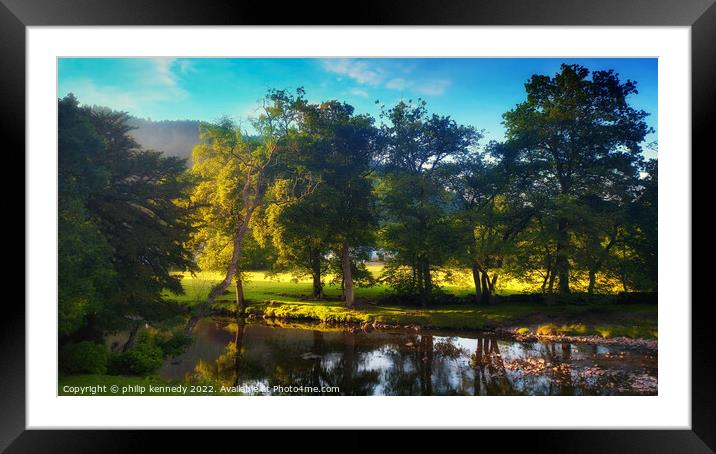 River Conwy at Betws y Coed Framed Mounted Print by philip kennedy