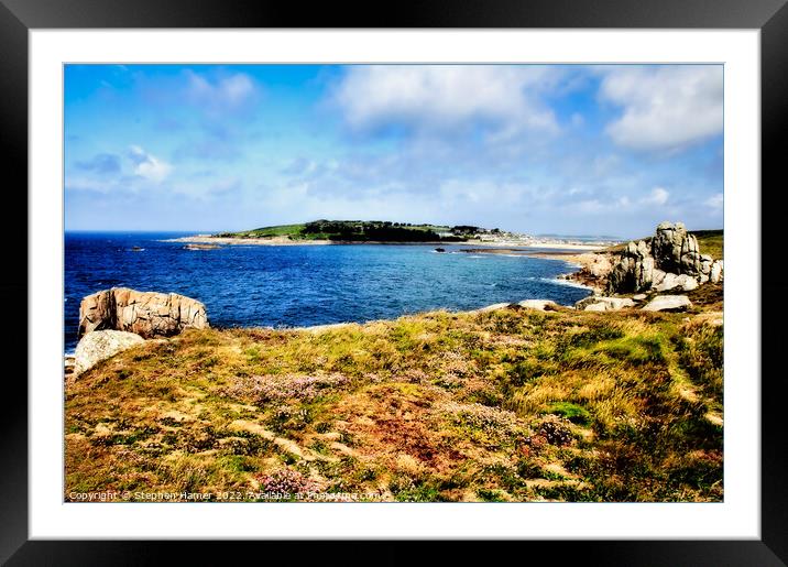 Peninnis Point View Framed Mounted Print by Stephen Hamer