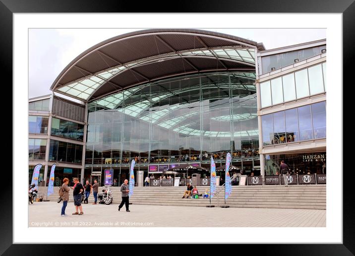 The Forum, Norwich. Framed Mounted Print by john hill