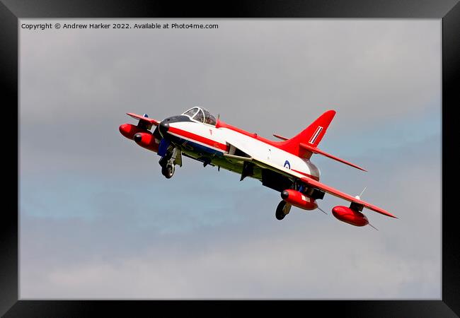 Hawker Hunter FGA.9 Framed Print by Andrew Harker