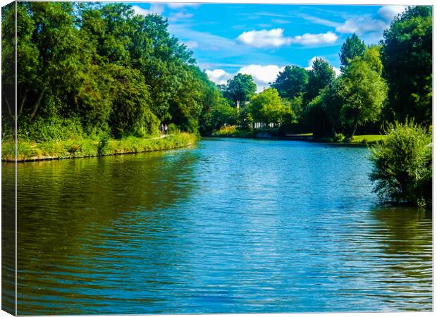 The River Canvas Print by Simon Hill