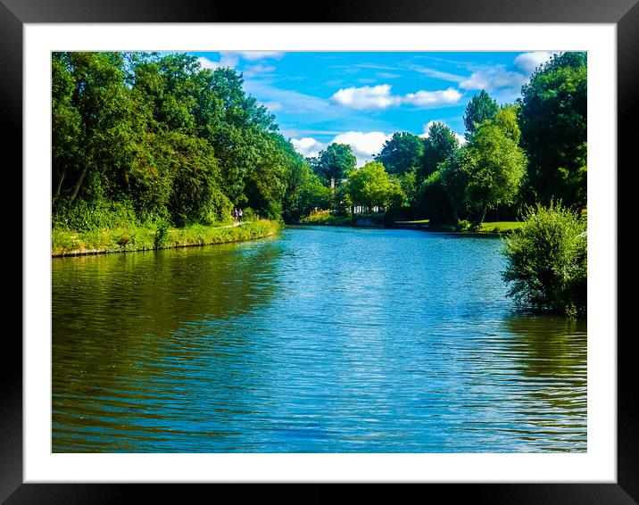 The River Framed Mounted Print by Simon Hill
