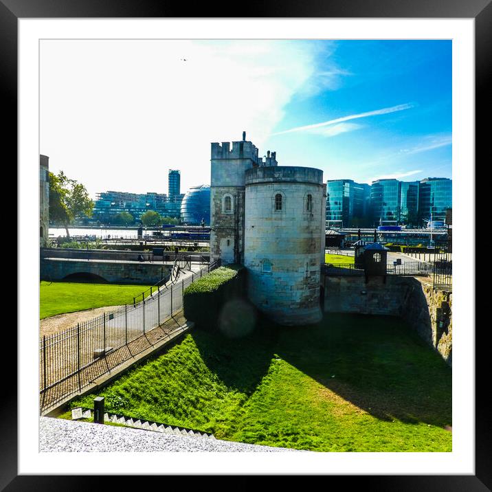 Majestic Tower of London Framed Mounted Print by Simon Hill