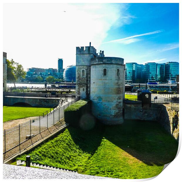 Majestic Tower of London Print by Simon Hill