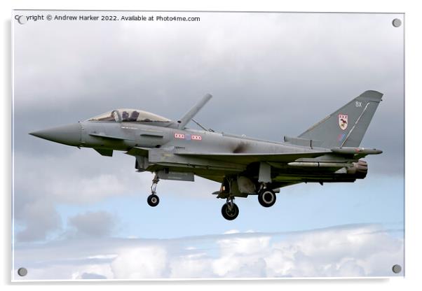 RAF Eurofighter Typhoon FGR.4 Acrylic by Andrew Harker