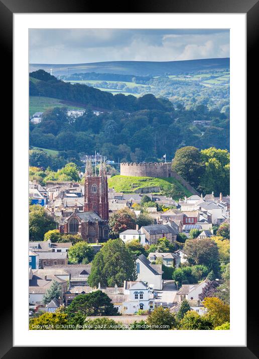 Totnes, South Hams, Devon Framed Mounted Print by Justin Foulkes