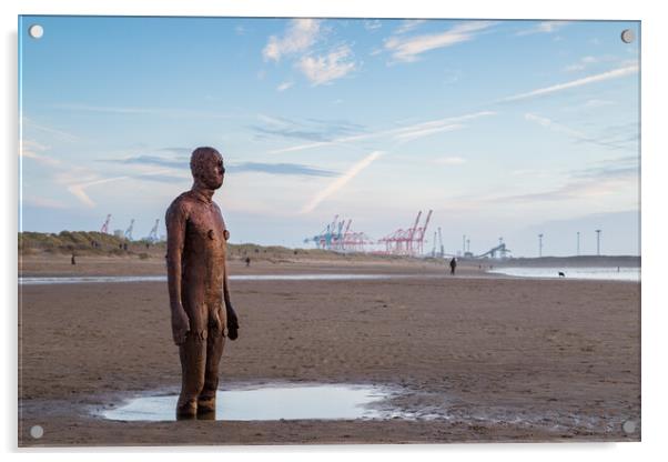Iron Man backed by the Seaforth Docks Acrylic by Jason Wells