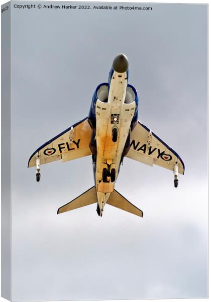 British Aerospace Sea Harrier FA.2 Canvas Print by Andrew Harker