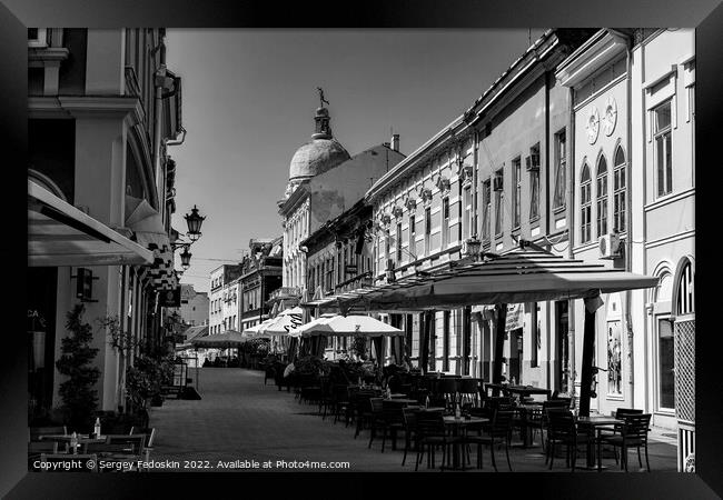 Street in Novi Sad, Serbia Framed Print by Sergey Fedoskin
