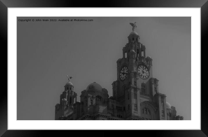 Liver Building Framed Mounted Print by John Wain