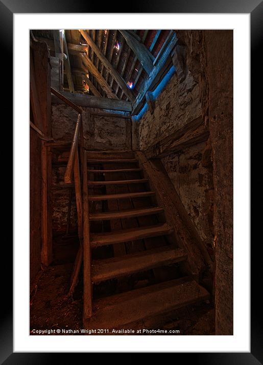 Mill steps Framed Mounted Print by Nathan Wright