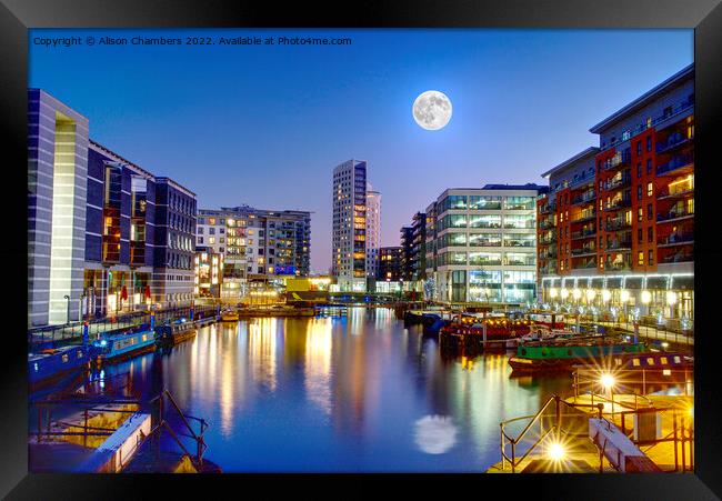 Leeds Dock  Framed Print by Alison Chambers