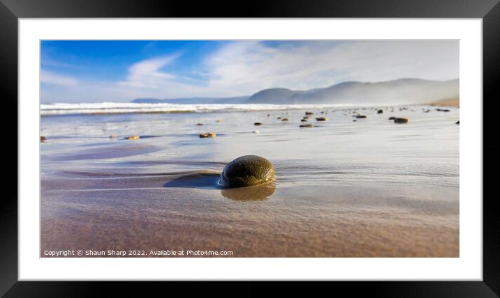 A Stones Throw Framed Mounted Print by Shaun Sharp