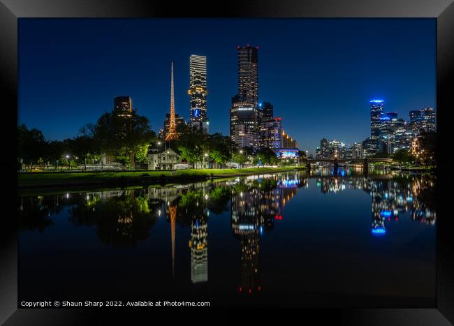 Melbourne during Lockdown Framed Print by Shaun Sharp