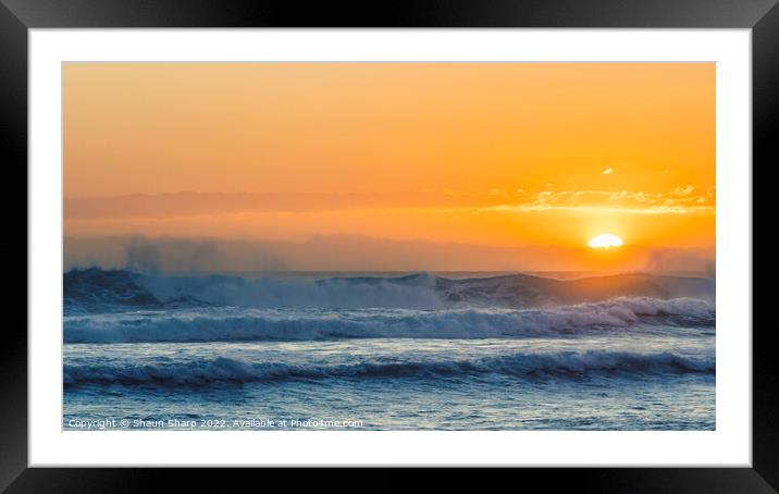 A Gunnamatta Sunset Framed Mounted Print by Shaun Sharp