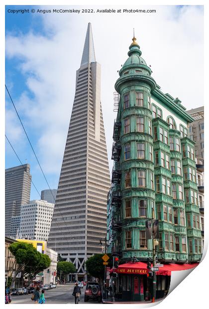 The old and the new in San Francisco Print by Angus McComiskey